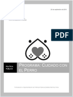 Análisis de La Política Pública Cuidado Con El Perro (Region Metropolitana Chile)