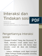 Ronde III..Interaksi Dan Tindakan Sosial