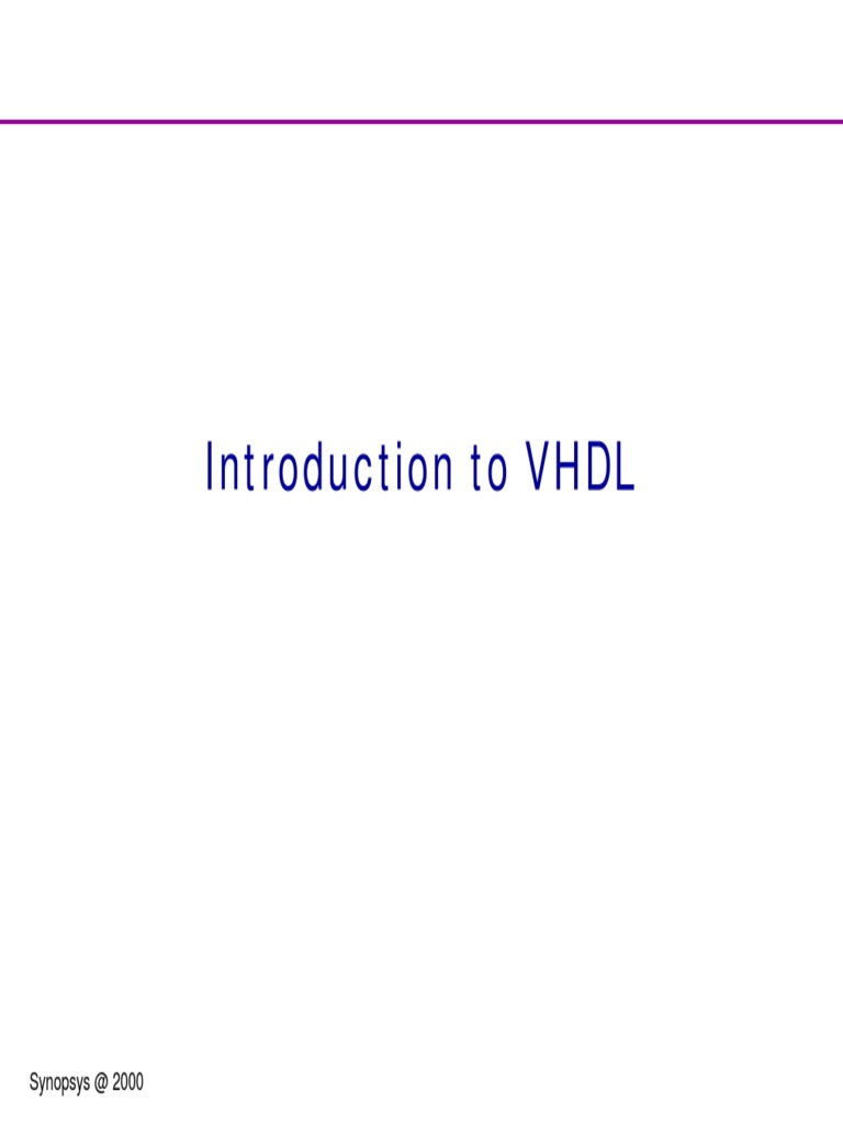 Vhdl language pdf