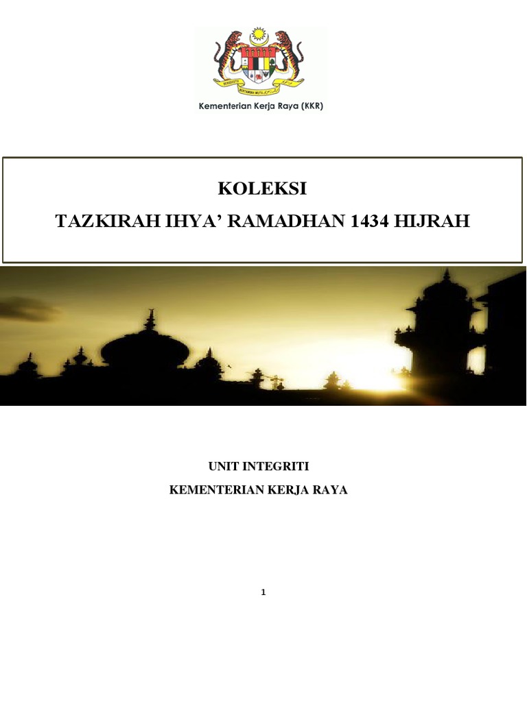 Tazkirah Ramadhan Pdf