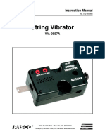 String Vibrator Manual WA 9857A