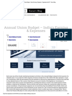 India's Annual Union Budget - Earnings, Expenses & Approval Process