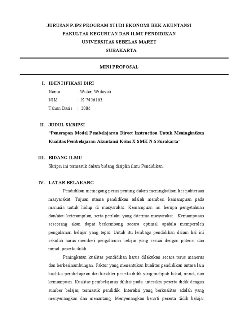 Penerapan model pembelajaran direct instruction untuk 
