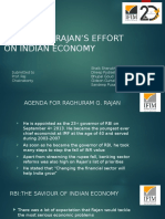 Raghuram Rajan'S Effort On Indian Economy