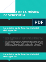 Historia de La Música de Venezuela