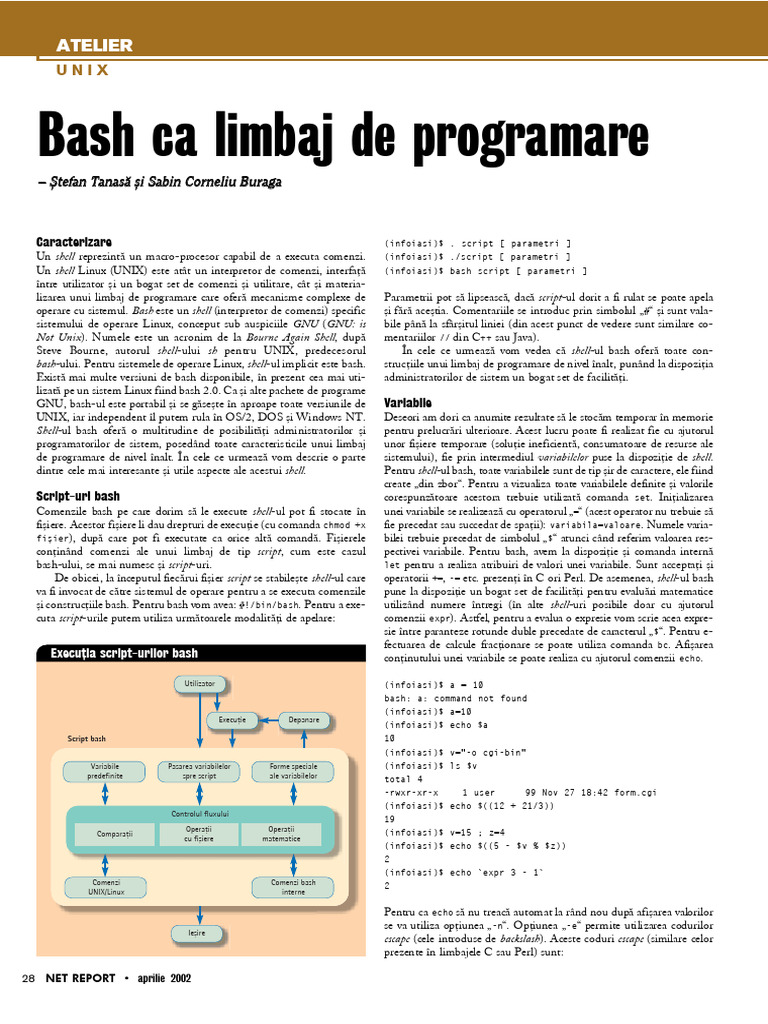 Bash - Unix Script | PDF