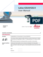 Leica Viva GS10 GS15 User Manual