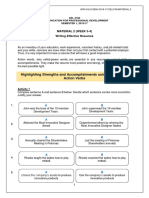 Common Elements of an Effective Resume