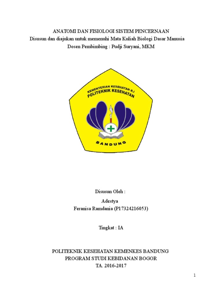 11+ Makalah Anatomi Fisiologi Sistem Pencernaan Pdf