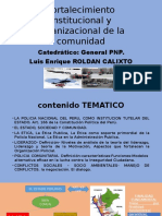 Fortalecimiento institucional y organizacional