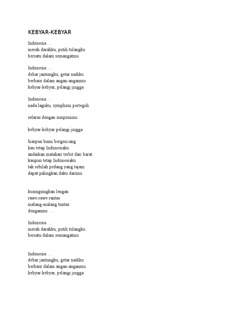 Gebyar Gebyar Lirik - Apa Bagaimana