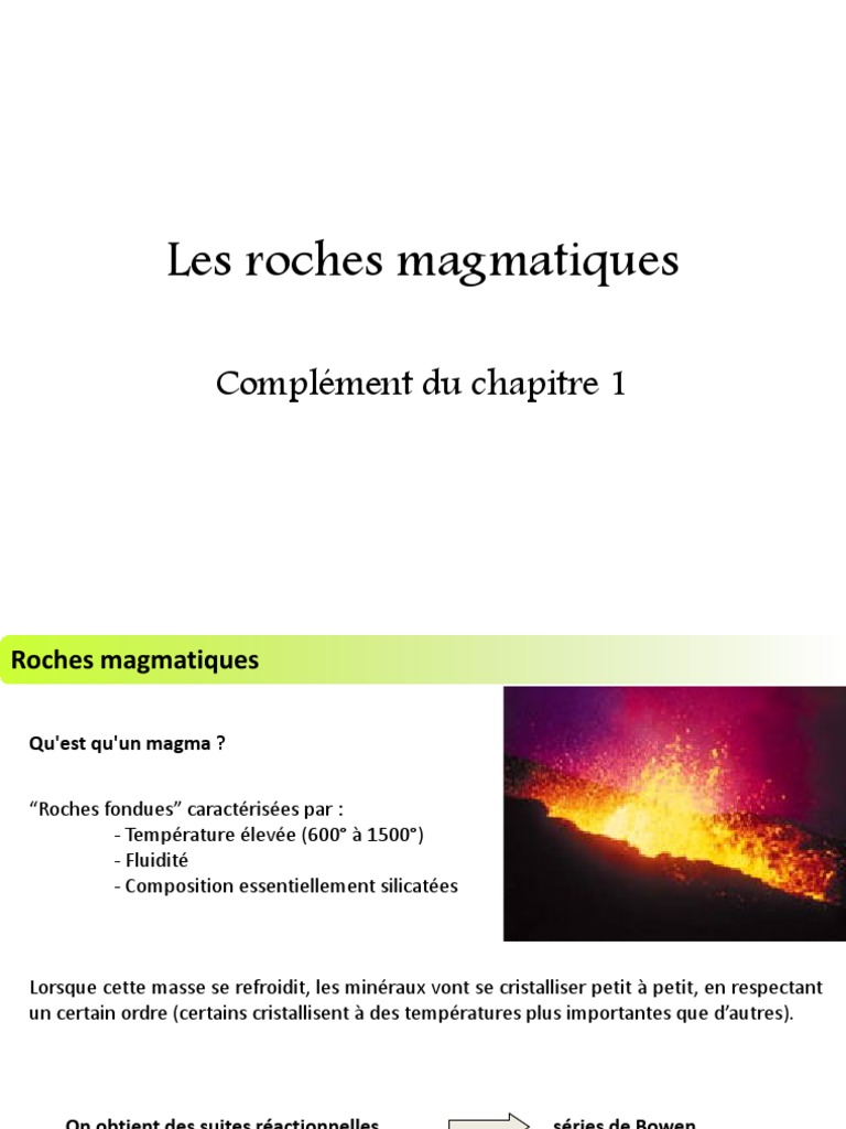 Les Roches Magmatiques | PDF | Roche magmatique | Granit
