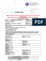 Recruitment Application Form Pafa Pakistan 2