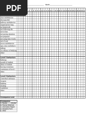 Daily Behavior Log