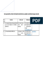 Lista Operatorilor, Titulari de Licență de Administrare a Piețel