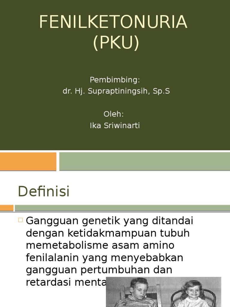 Pengenalan Fenilketonuria (PKU) | PDF