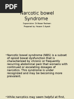 Narcotic Bowel Syndrome