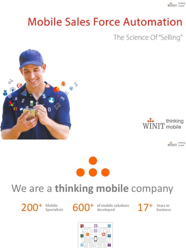 WINIT Mobile SFA Brief Introduction | PDF | Sales | Privacy