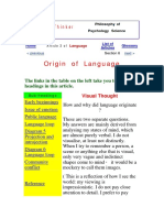 Origin of Language