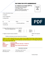 Indian Pulp and Paper Technical Association (IPPTA) : Application Form For Ippta Membership