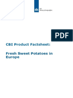 Product Factsheet Europe Fresh Sweet Potatoes 2015