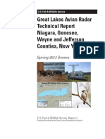  Great Lakes Avian Radar Technical Report Niagara, Genesee, Wayne and Jefferson Counties, New York