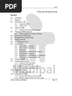 Unit 5 HTML An Introduction: Structure