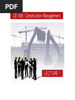 CE-306: Construction Management