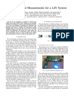 Prototyping and Measurements For A Lifi System