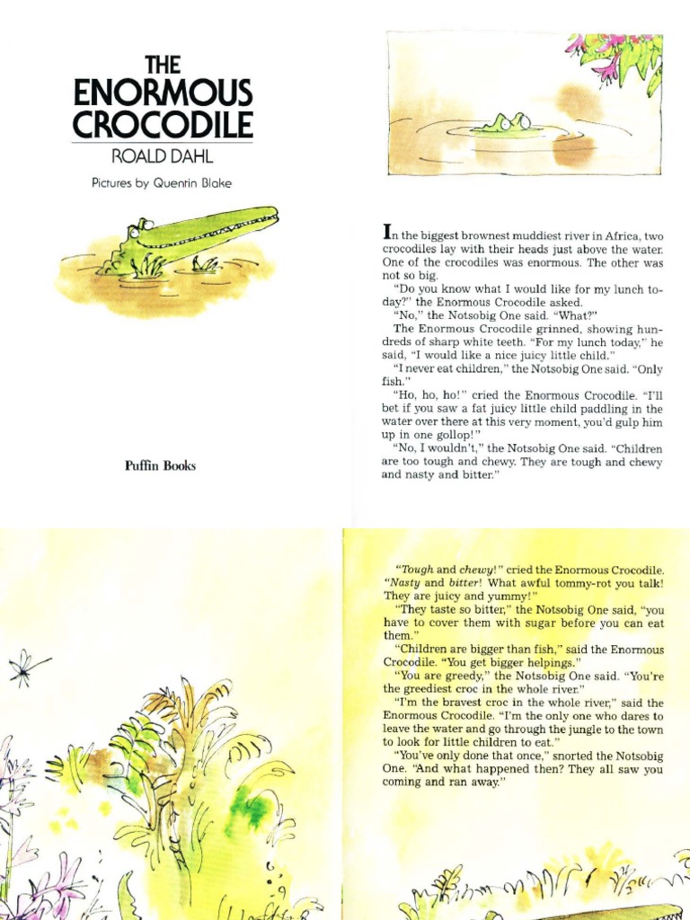 Roald Dahl - The Enormous Crocodile.pdf | Crocodilians | Children's Media