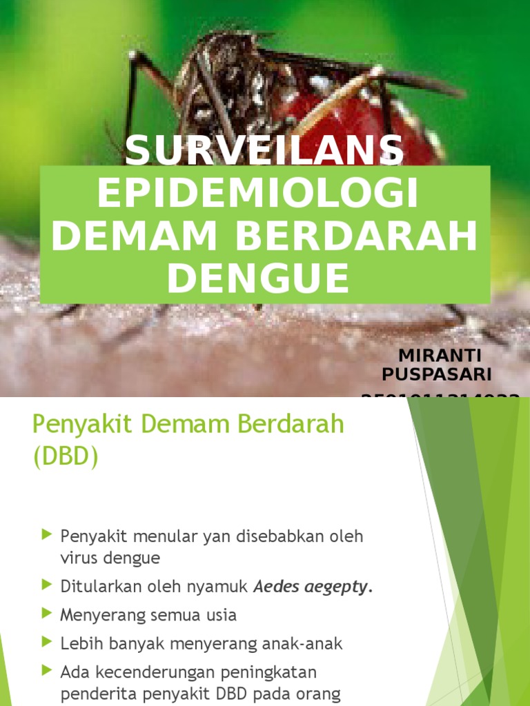 Surveilans Epidemiologi DBD di Indonesia | PDF | Sains & Matematika