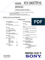 Sony KV-34XTR10 - Chasis AA2D - Manual de Servicio
