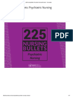 225 Nursing Bullets - Psychiatric Nursing Reviewer