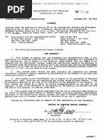 Bank Melli OFAC License