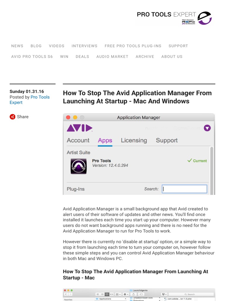 Avid Update Application Manager With A New Look – DJFOZM