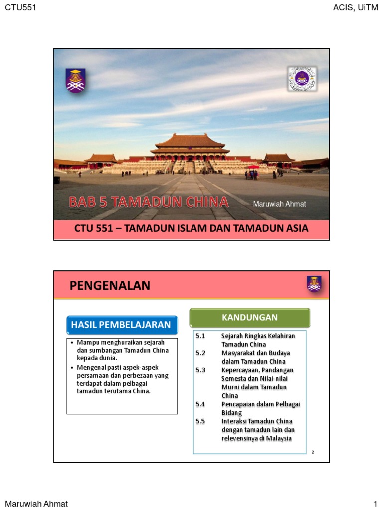 Bab 5 Tamadun China Pdf