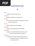 Math Dictionary: Abscissa