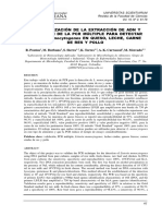 Estandarización de La Extracción de ADN y Validación de La PCR Multiple para Detectar Listeria Monocytogenes en Carnes Queso Leche PDF