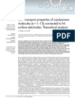 Spin Transport Properties of N-Polyacene Molecules (n51-15) Connected To Ni Surface Electrodes: Theoretical Analysis