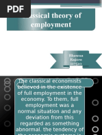 Classical Theory of Employment