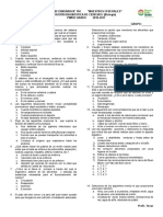 Ex. de Diagnostico Biologia 1°