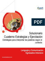 3 Solucionario Cuaderno Estrategias Para Interpretar Las Palabras Según El Contexto 2014 CEG