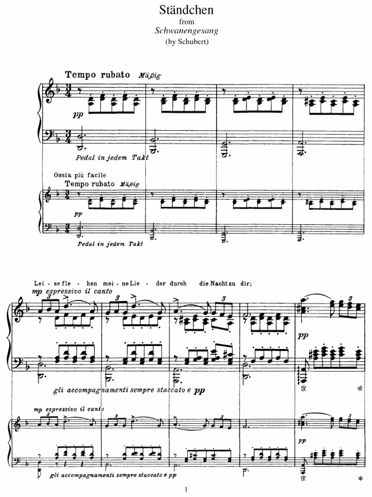 Schubert & Liszt - Ständchen | PDF