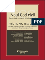 Hamangiu NCC Comentat Vol III Opt PDF