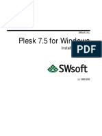 Plesk 7.5 For Windows: Installation Guide