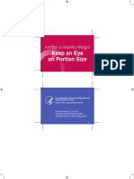 Keep An Eye On Portion Size: Aim For A Healthy Weight