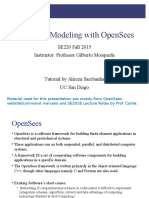 Nonlinear Modeling With OpenSees