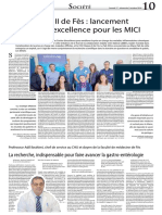 CHU Hassan II de Fès : lancement du Centre d’excellence pour les MICI
