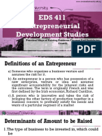 EDS411 Entrepreneural Finance