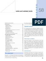 Disorders of The Ankle and Subtalar Joints